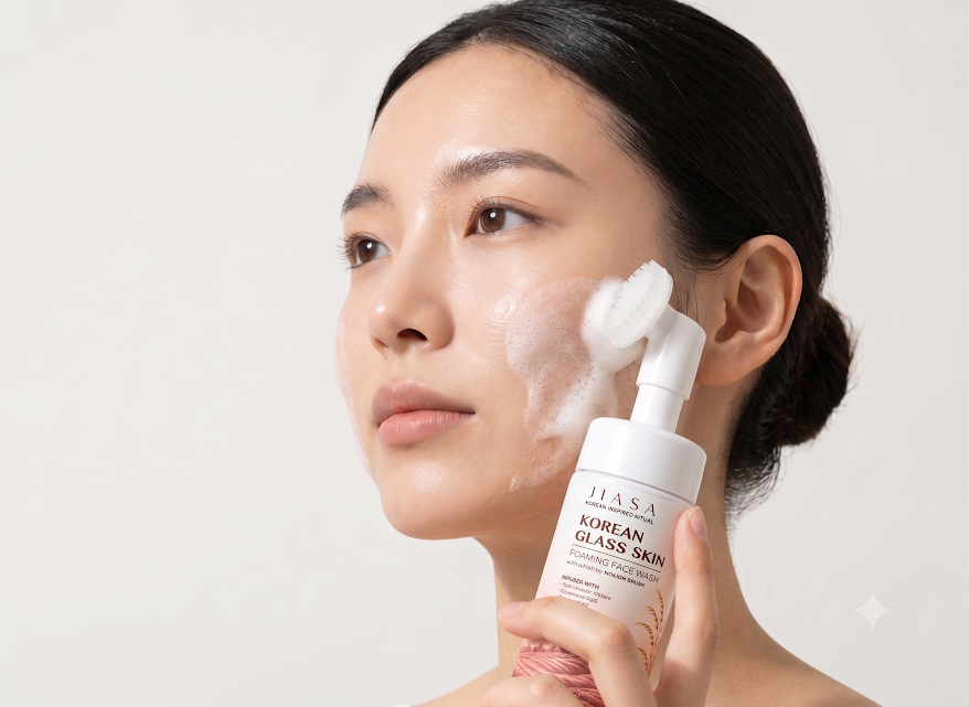 JIASA Korean Glass Skin Foaming Face Wash